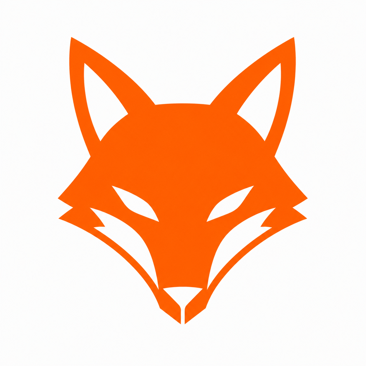 Stylized fox head brand mark